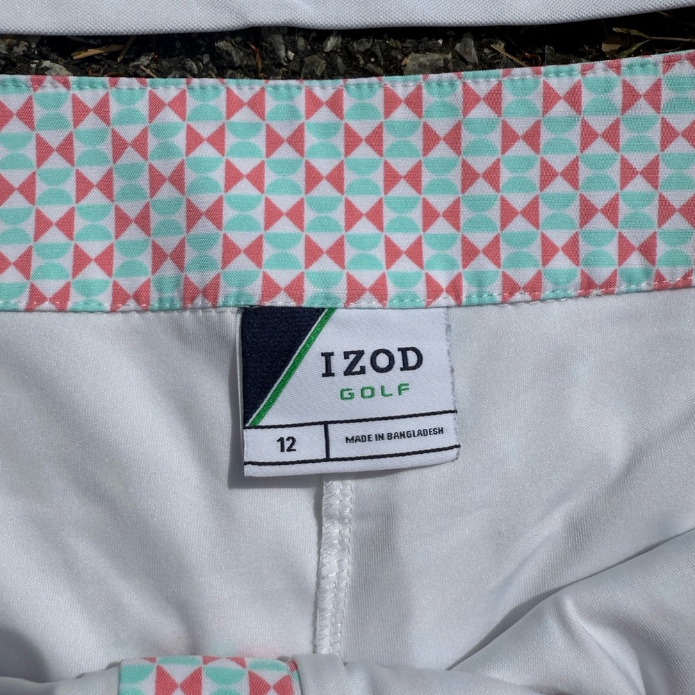 Izod White Short Sleeve Top and Skort Golf Set - Picture 2 of 4